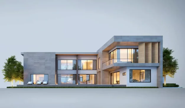 House rendering in 3d