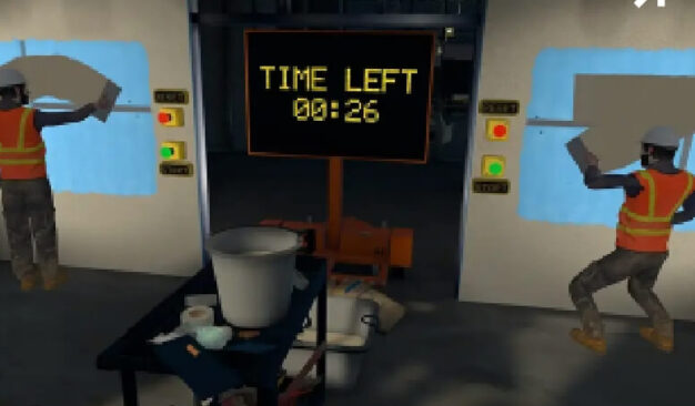 VR safety simulation training environment